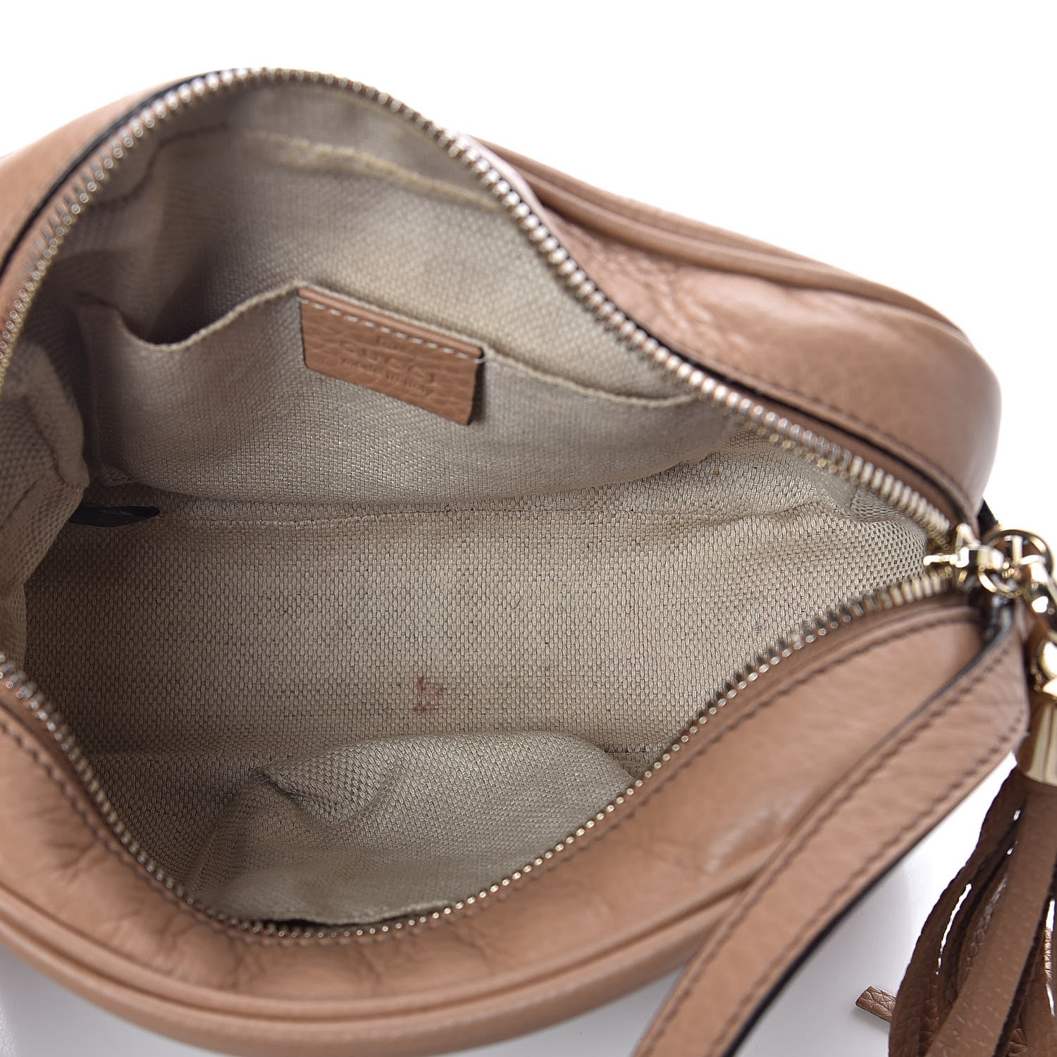 Gucci Pebbled Calfskin Small Soho Disco Bag Rose Beige 5 of 11