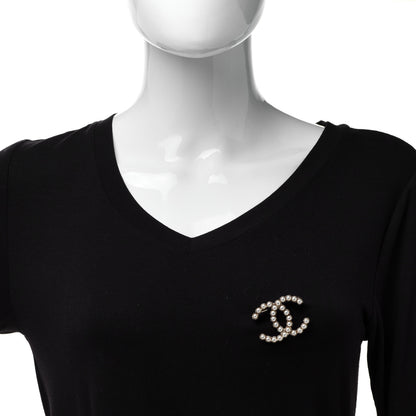 Chanel Pearl CC Brooch Gold 2 of 4