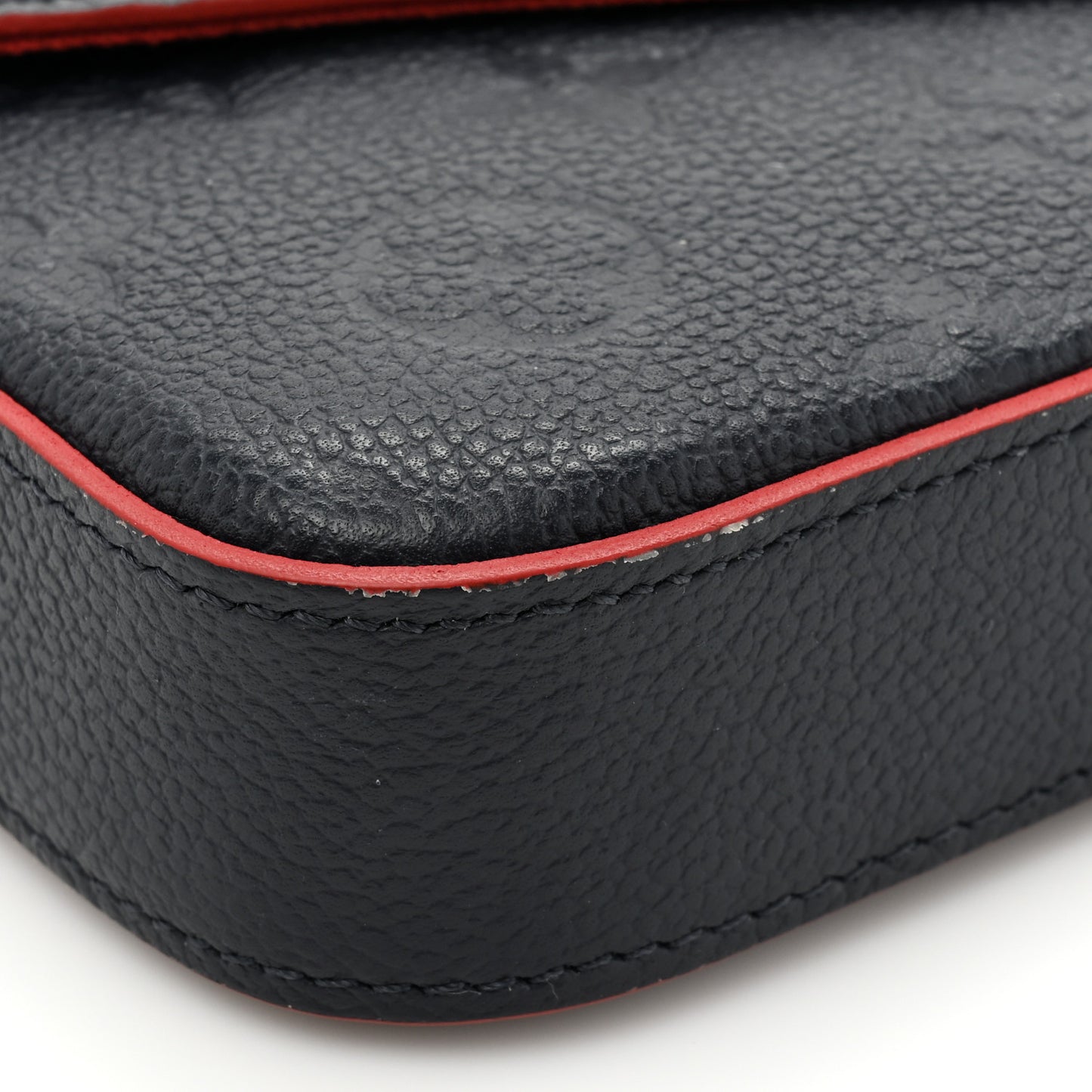 Empreinte Pochette Felicie Chain Wallet Marine Rouge