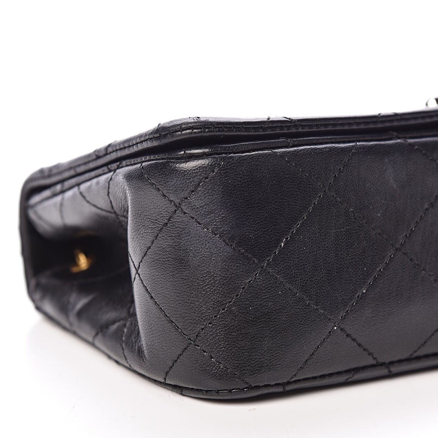 Lambskin Quilted Mini Flap Black