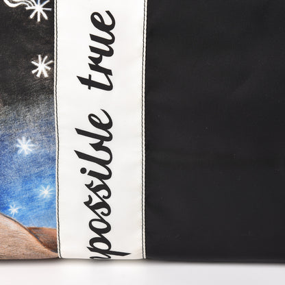 Prada Tessuto Nylon Collage Impossible True Love Printed Tote Blue 10 of 13