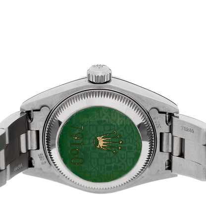 Rolex Stainless Steel 26mm Oyster Perpetual Date Watch Blue 79160 8 of 8