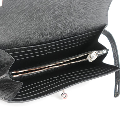 Hermes Epsom Kelly Longue Wallet Black 3 of 11