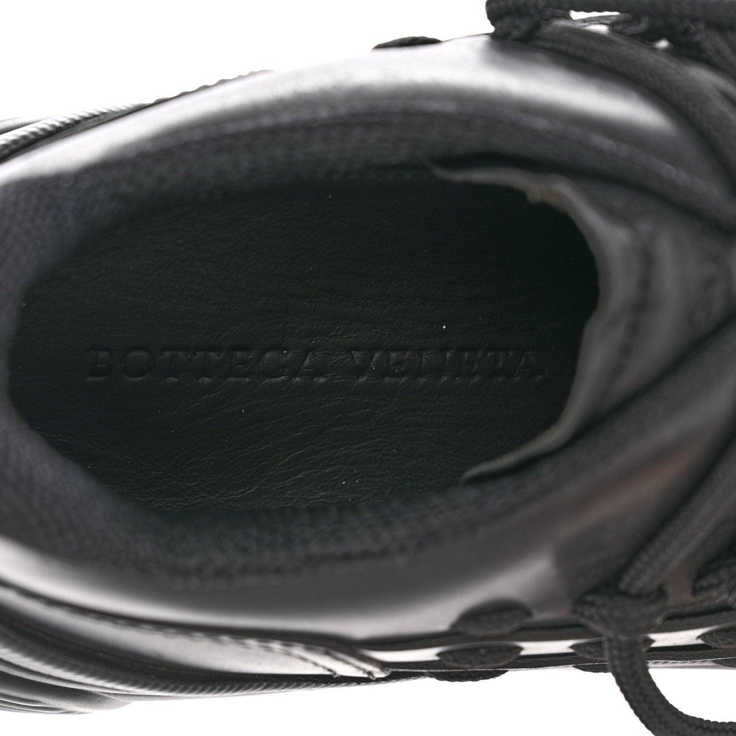 Bottega Veneta Calfskin Rubber Storm Larry Sneakers 40 Black 7 of 13