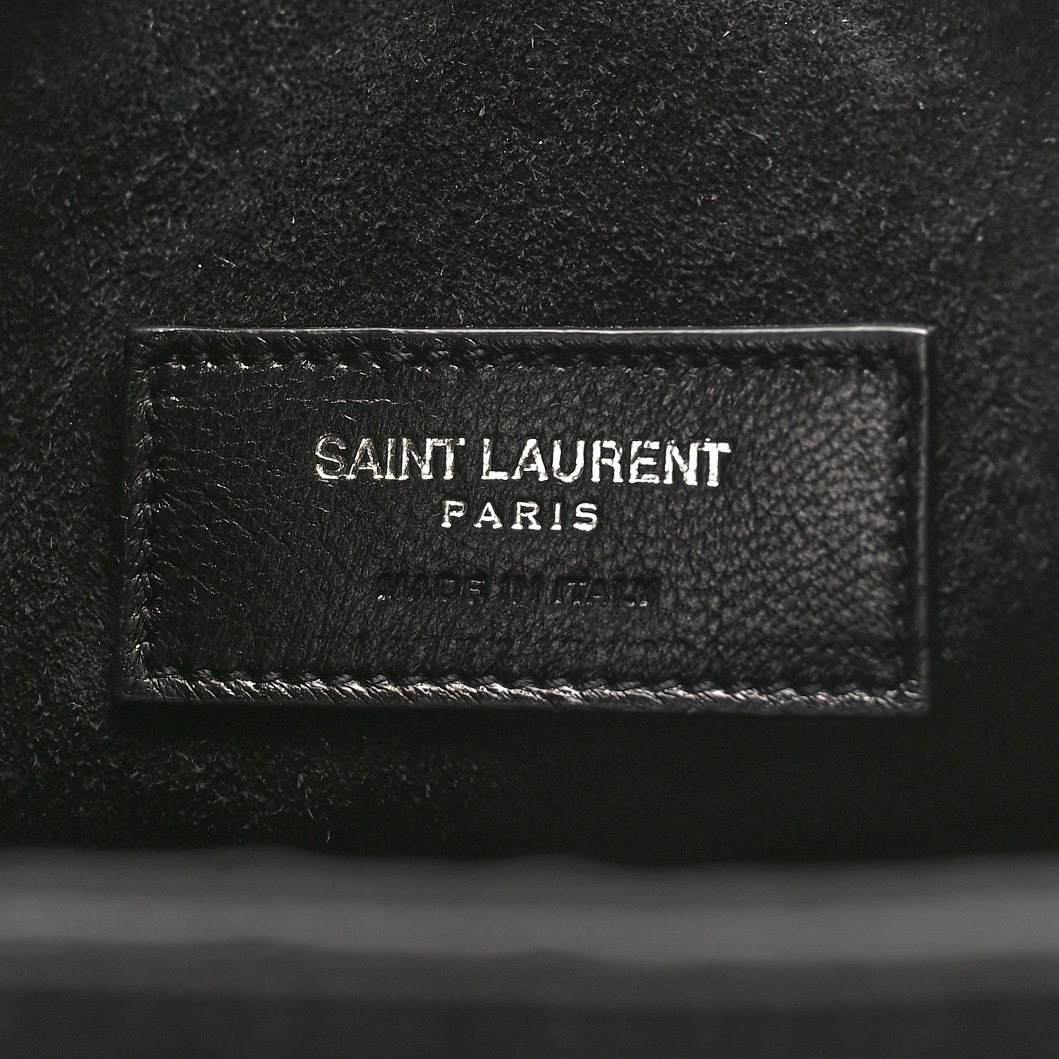Saint Laurent Woven Wool Embroidered Baby Emmanuelle Bucket Bag Black 6 of 8
