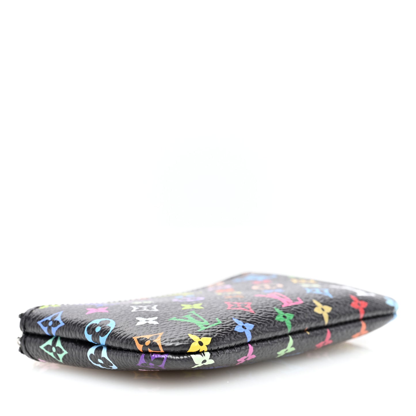 LV X TM Monogram Multicolor Key Pouch Black
