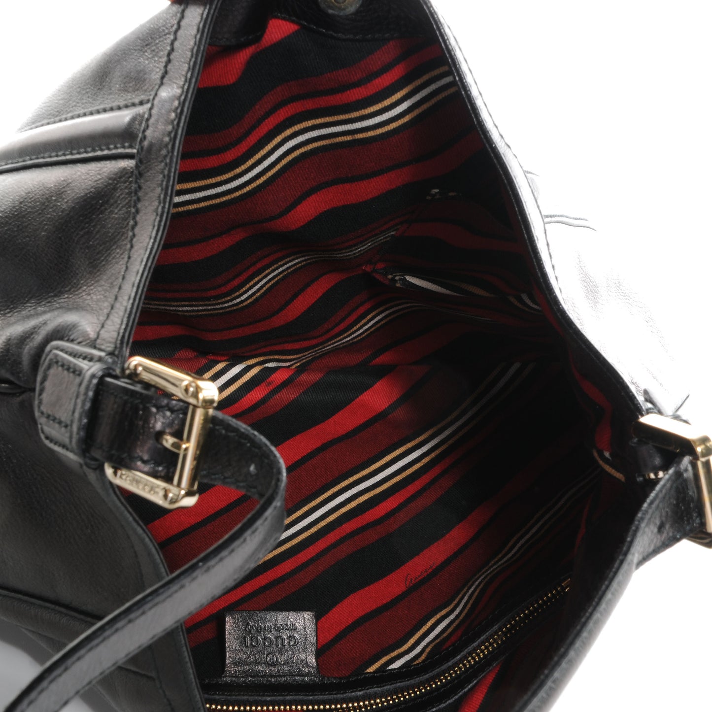 Leather GG Britt Hobo Black