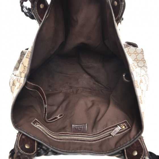 Monogram Medium Pelham Shoulder Bag Dark Brown