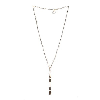 Christian Dior Metal J’Adior Long Necklace Aged Gold 3 of 8