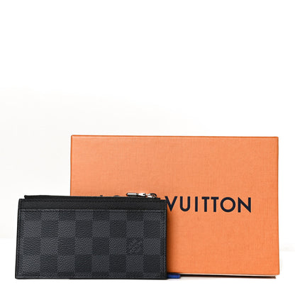 Louis Vuitton Damier Graphite Taiga Coin Card Holder 6 of 6