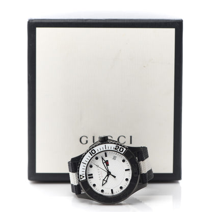 Gucci Stainless Steel Nylon 44mm Sport Quartz Watch Black 6 of 6