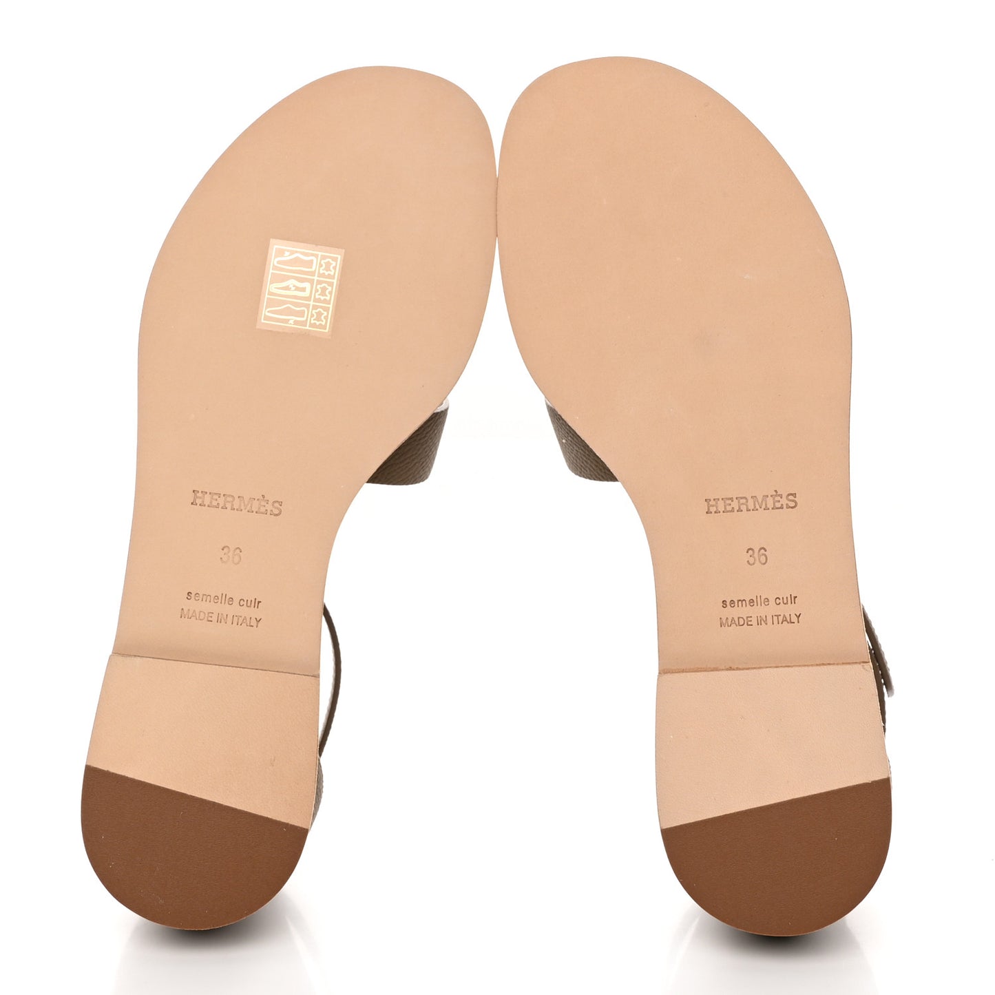 Epsom Santorini Sandals 36 Etoupe