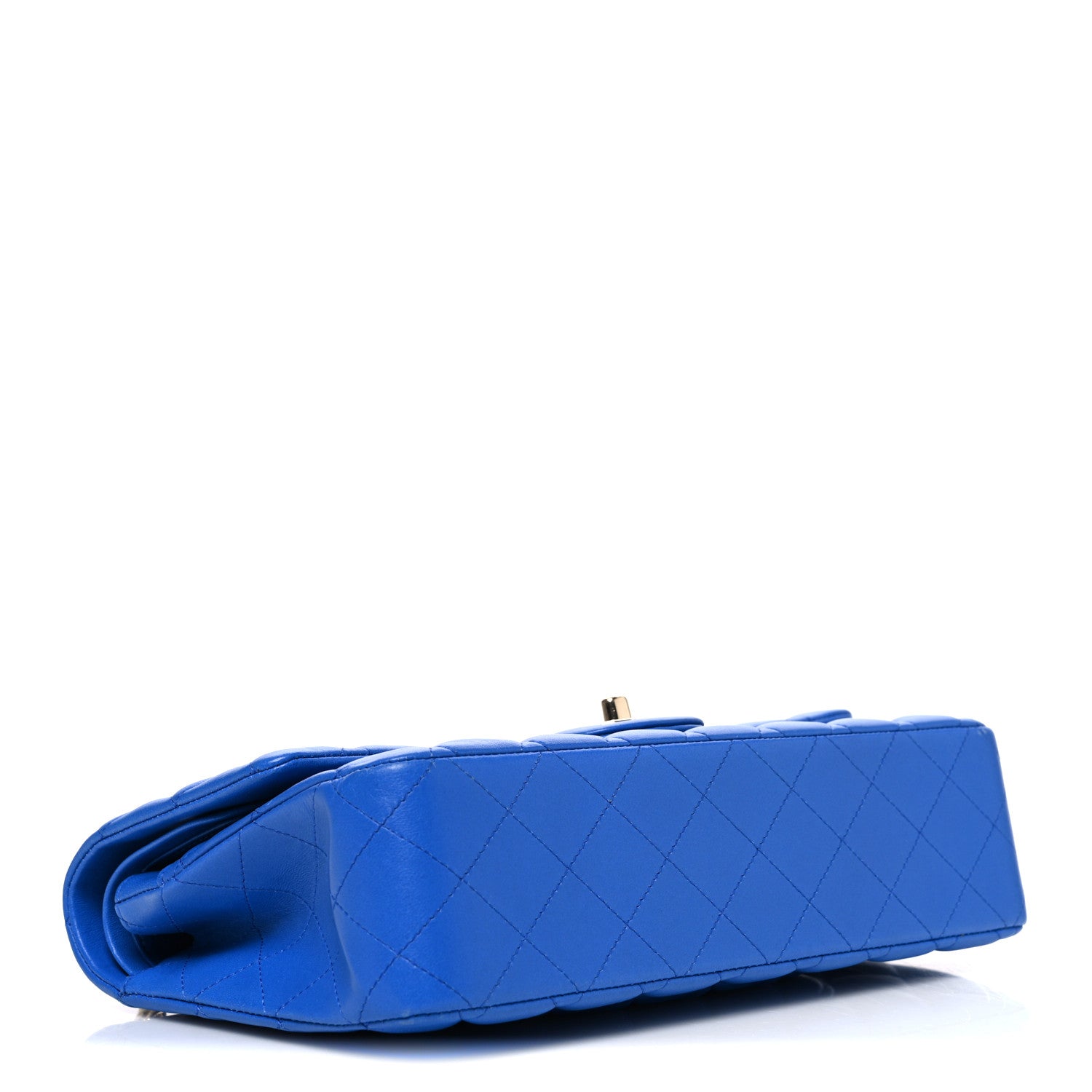 Chanel Lambskin Quilted Medium Double Flap Blue 3 of 9