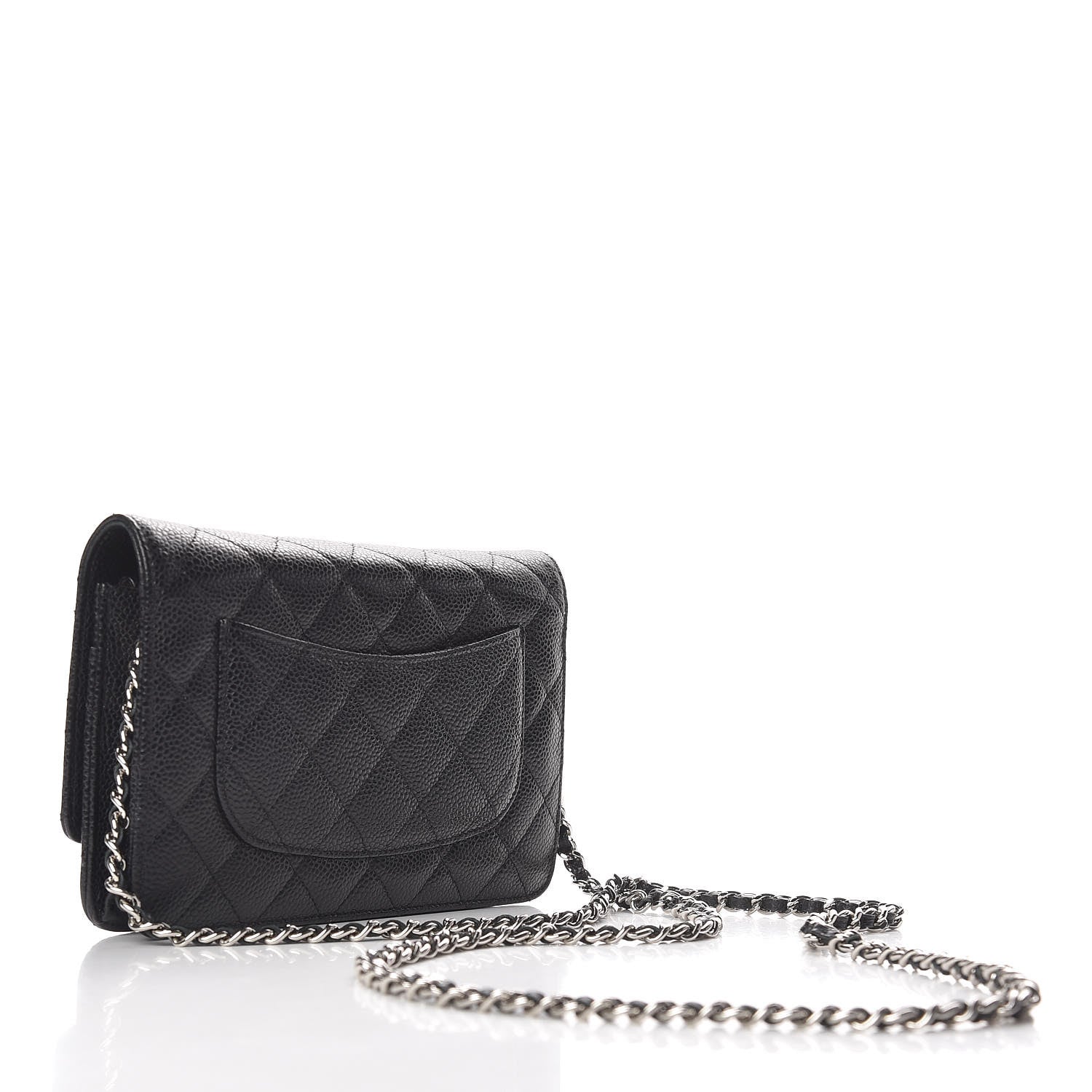 Chanel Caviar Quilted Wallet On Chain WOC Black 3 of 10