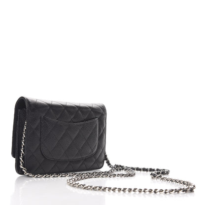Chanel Caviar Quilted Wallet On Chain WOC Black 3 of 10