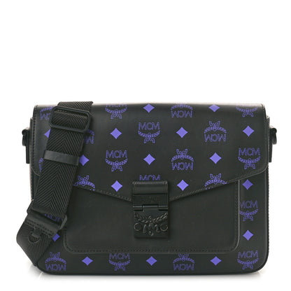 MCM Calfskin Color Splash Logo Small Millie Crossbody Belt Bag Dahlia Purple 1 of 9