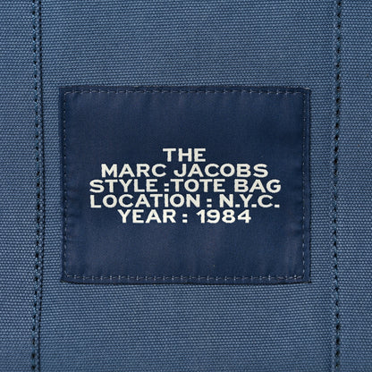 Marc Jacobs Cotton Canvas The Traveler Tote Bag Blue Shadow 8 of 10