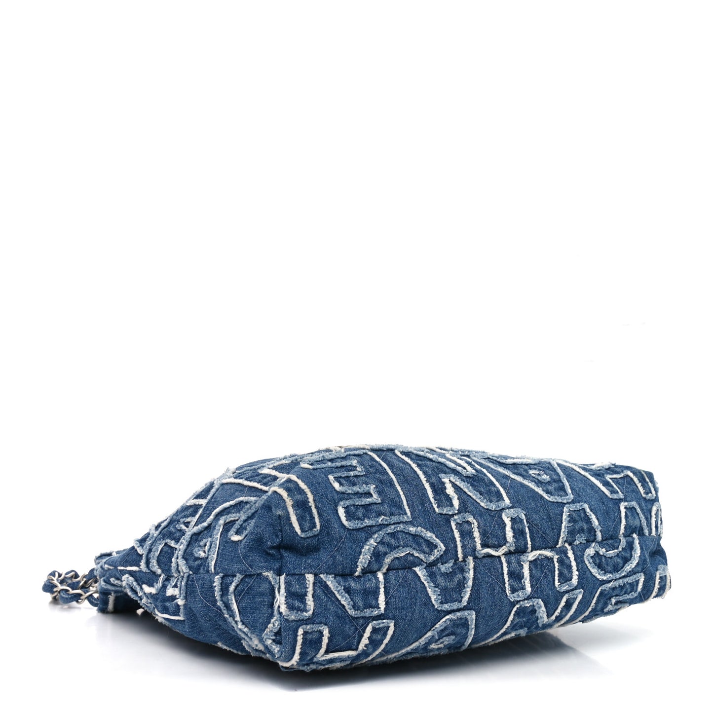 Denim Patchwork Logo Chanel 22 Blue