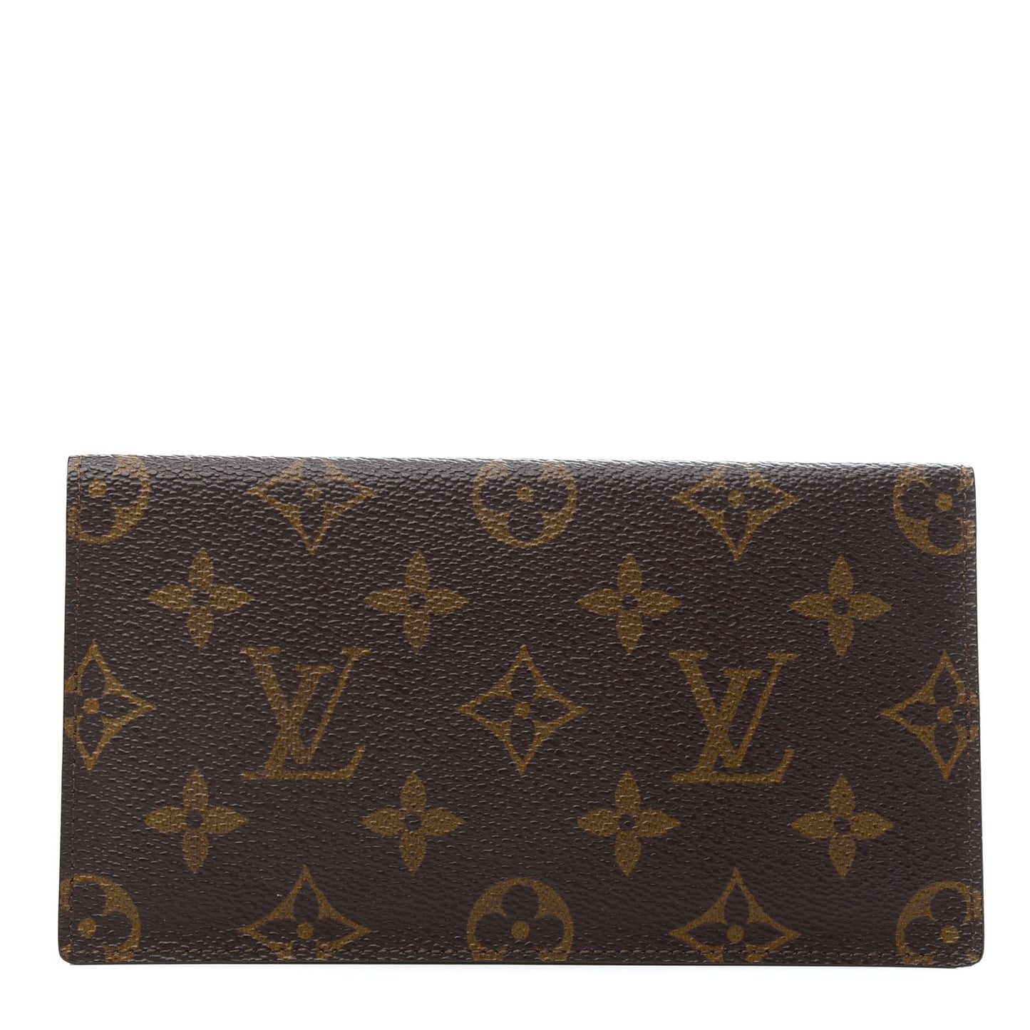 Monogram Simple Checkbook Holder Wallet