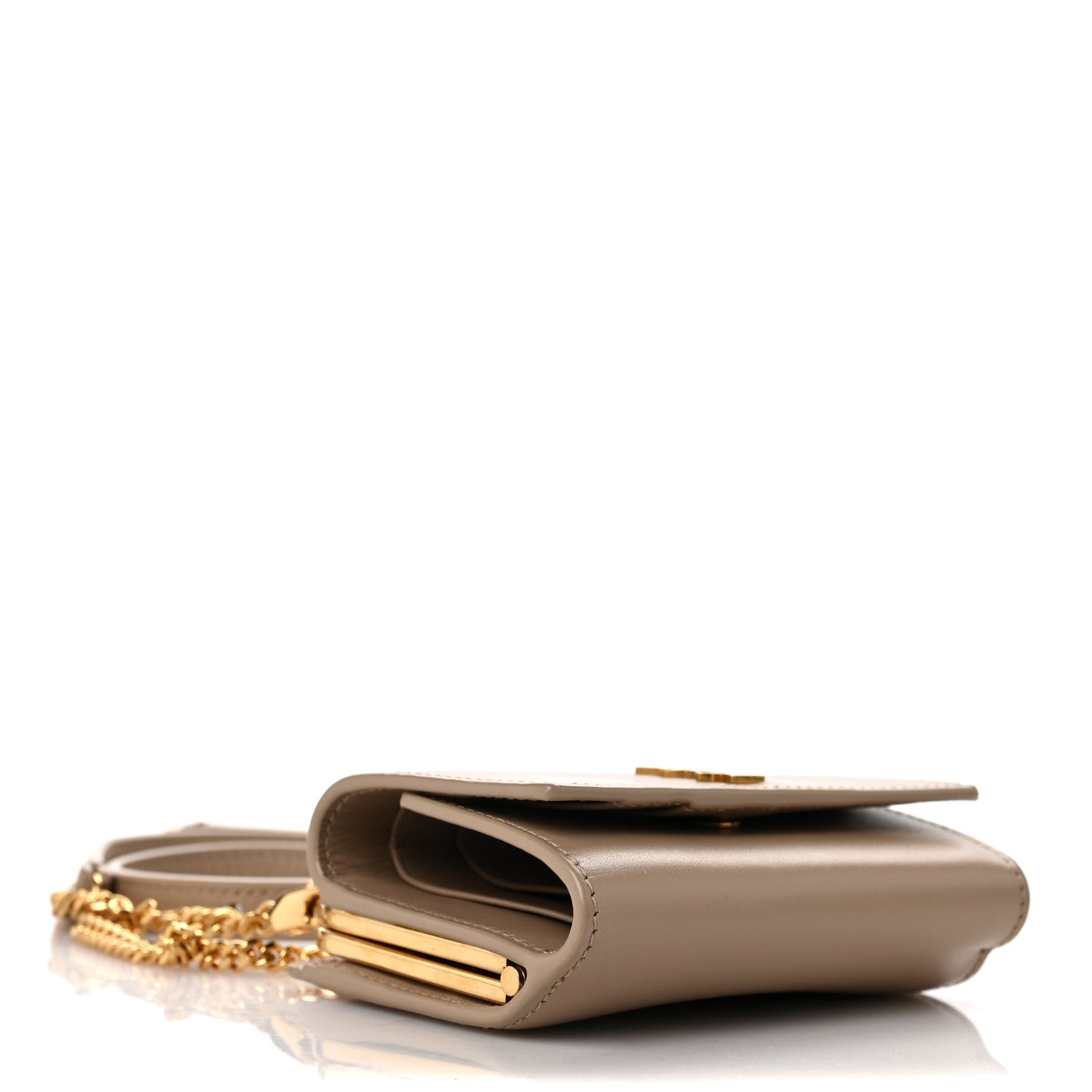 Saint Laurent Smooth Calfskin Monogram Rider Belt Bag Taupe 4 of 10