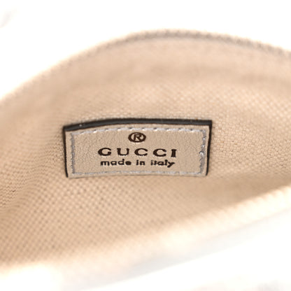 Gucci Sakai Be Green Calfskin Diagonal Stitched Mini Blondie Barrel Shoulder Bag Silver 6 of 10