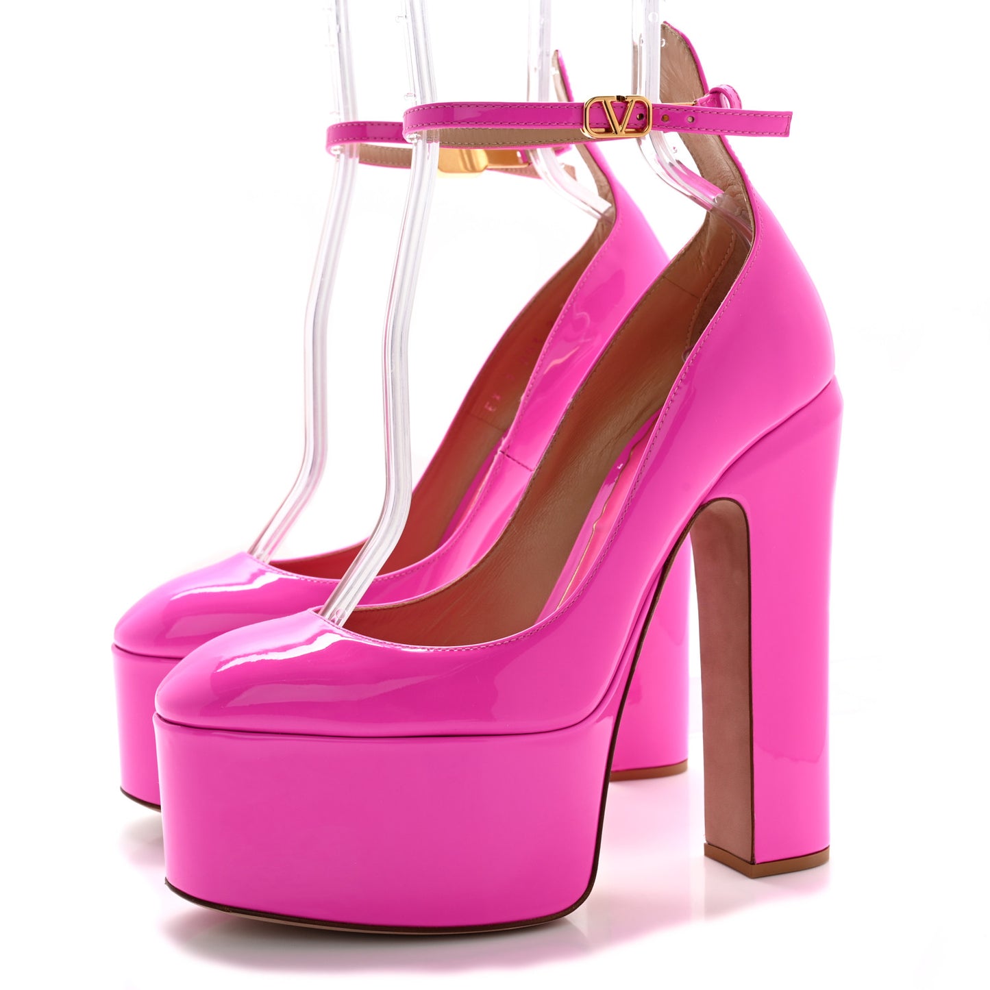 Patent Tan-Go 55/155mm Platform Pumps 38 Pink PP