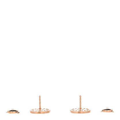 Hermes 18K Rose Gold Diamond Chaine d'Ancre Divine Stud Earrings 3 of 5