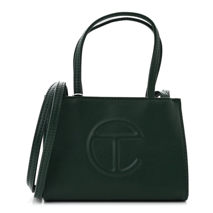 Telfar Vegan Leather Small Shopping Bag Dark Olive 1 of 10