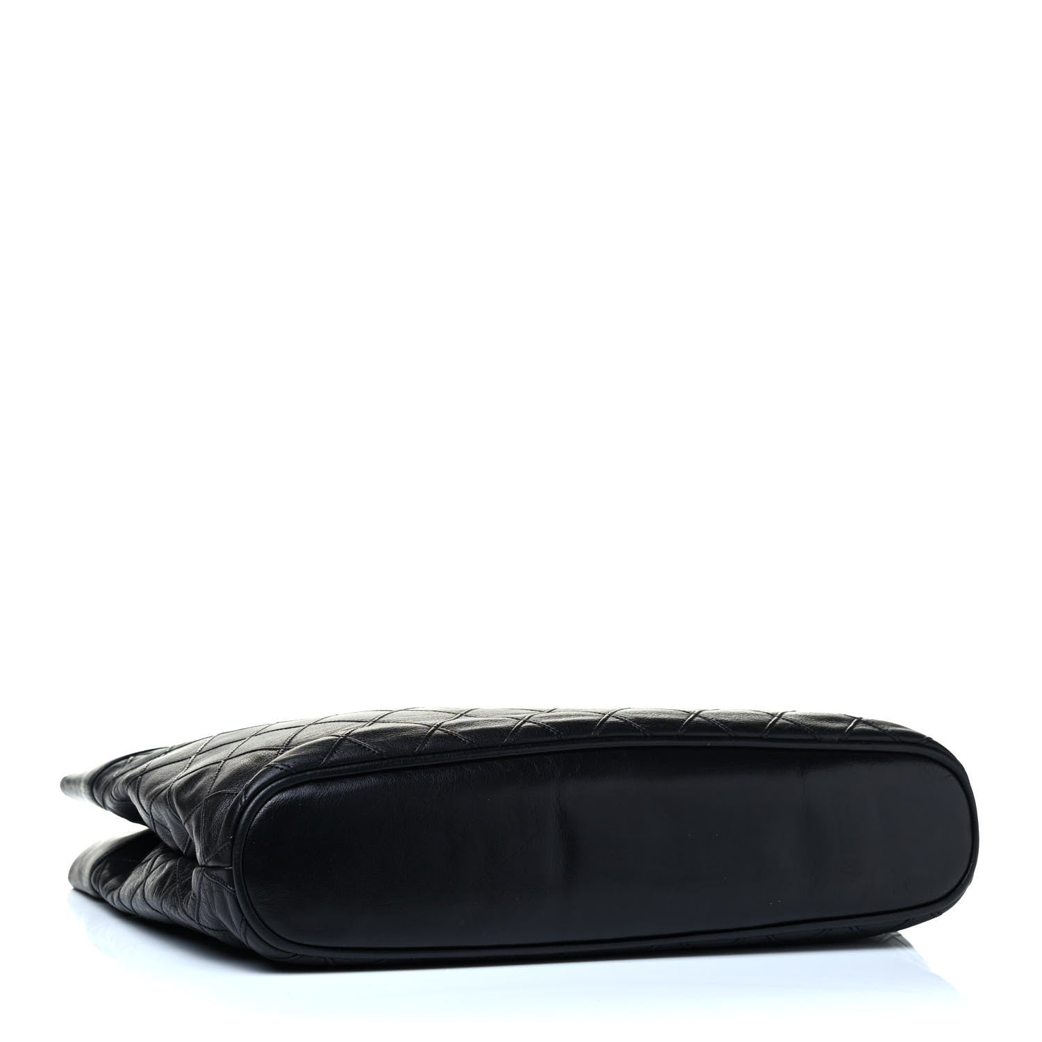 Chanel Lambskin Stitched Shopper Tote Black 8 of 21
