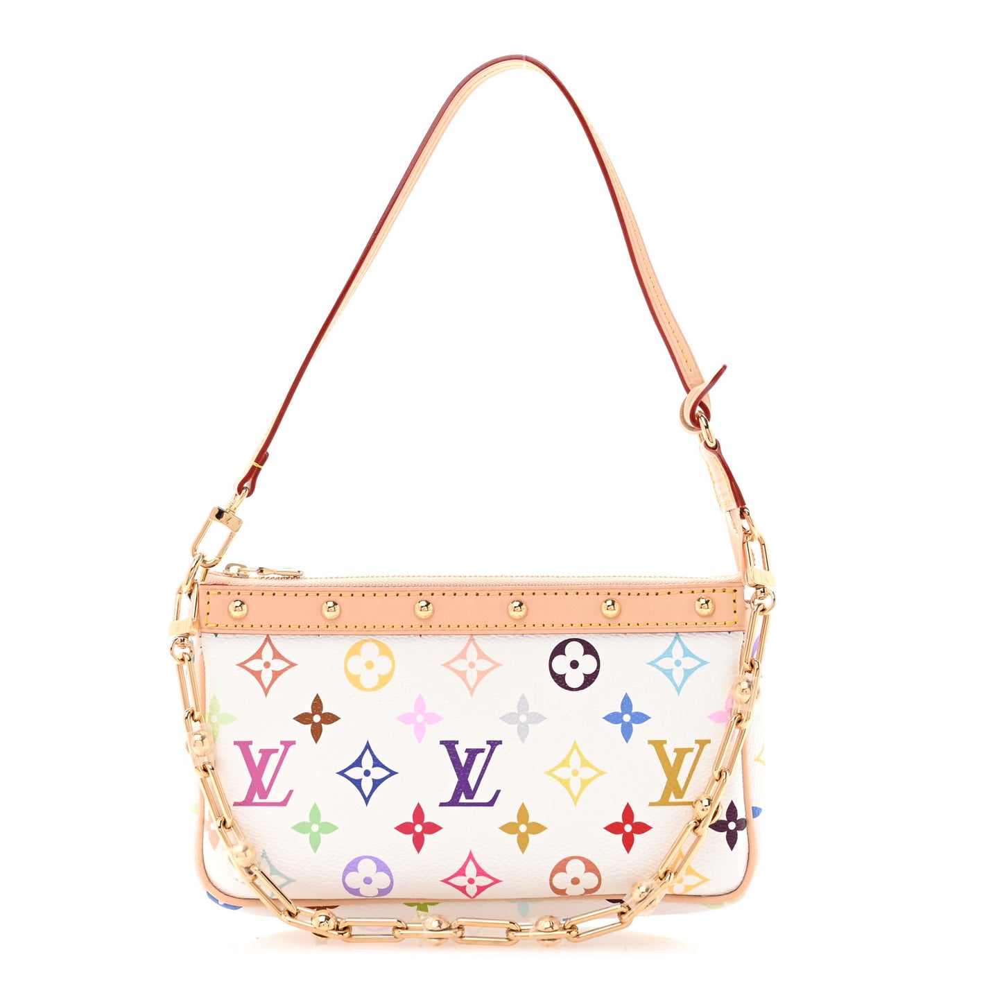 LV X TM Monogram Multicolor Pochette Accessories White