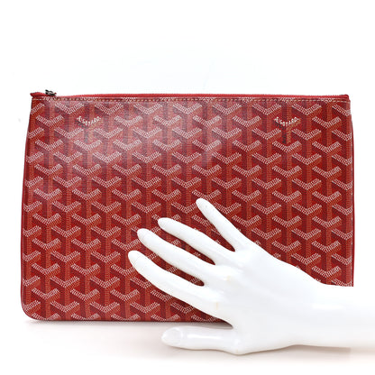 Goyard Goyardine Senat Pochette MM Red 2 of 8