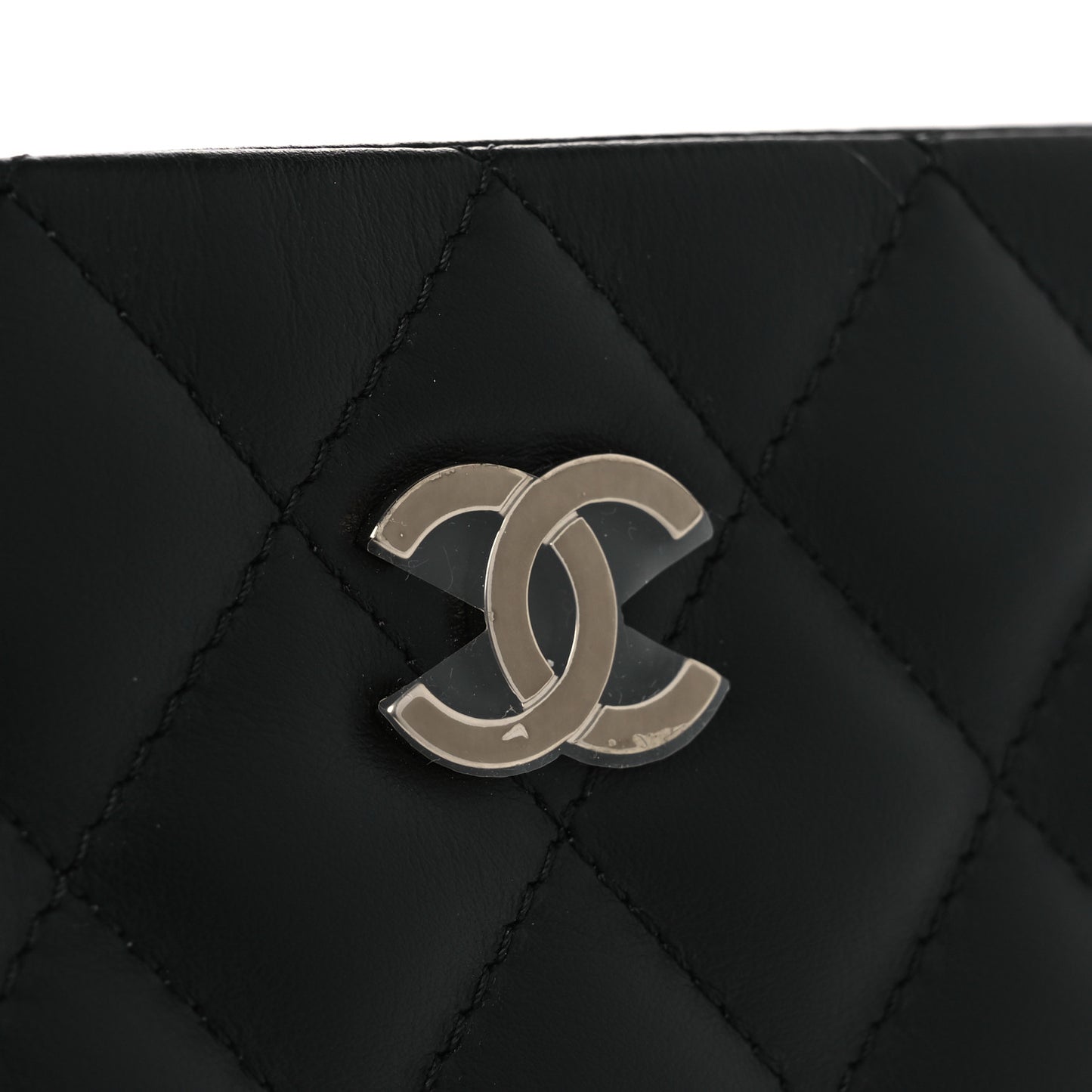 Lambskin Quilted Uniform Crossbody Bag Black