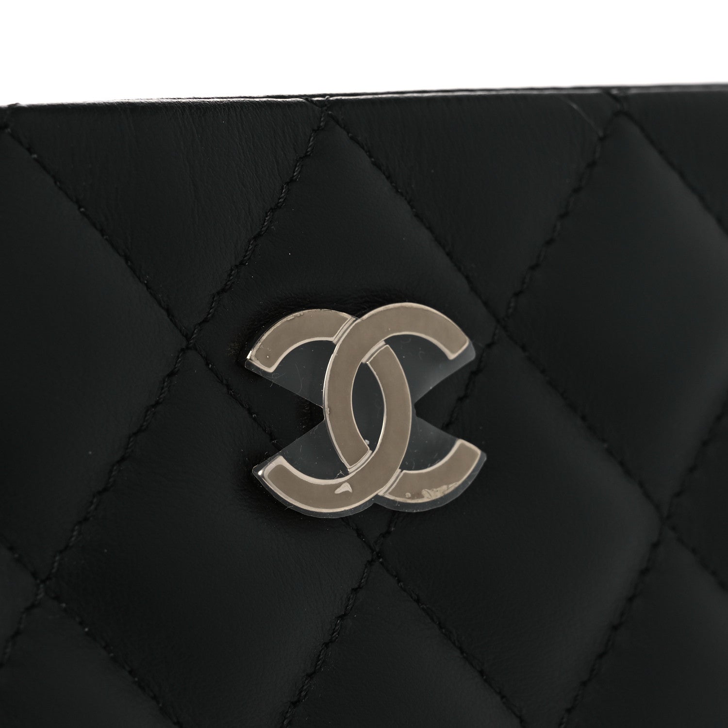 Chanel Lambskin Quilted Uniform Crossbody Bag Black 11 of 13