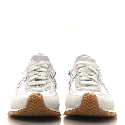 Loewe Nylon Suede Flow Retro Runner Sneakers 37 White 3 of 9
