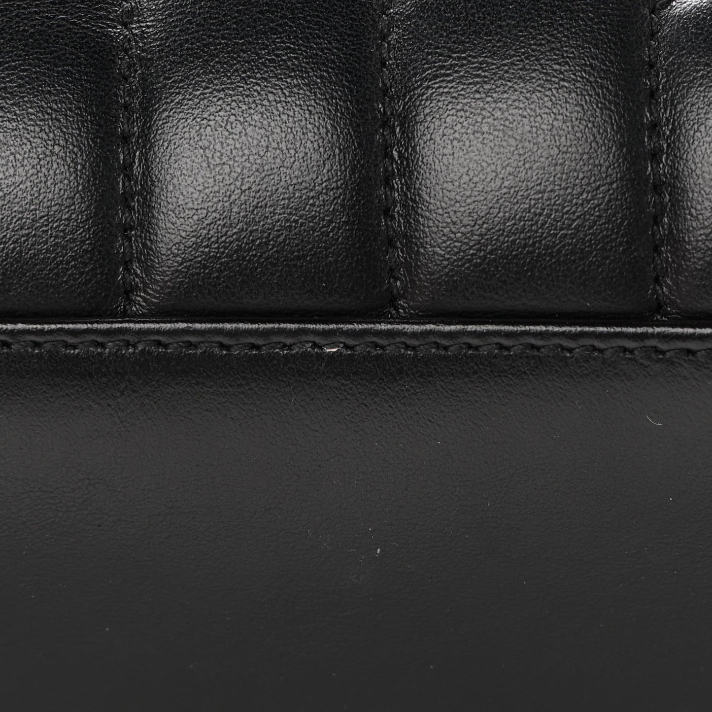 Calfskin Y Quilted Monogram Monochrome Small Loulou Chain Satchel Black