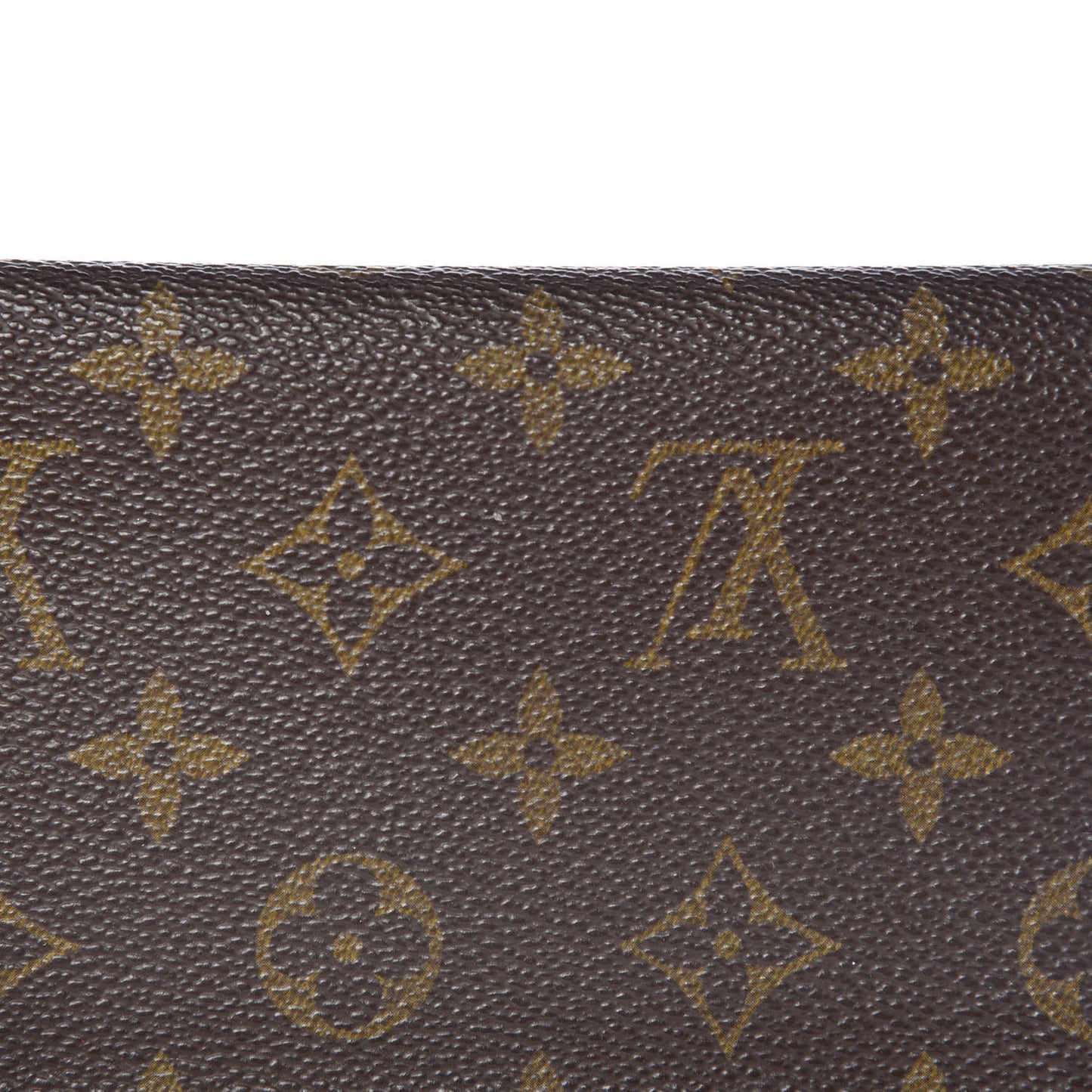 Monogram Simple Checkbook Holder Wallet