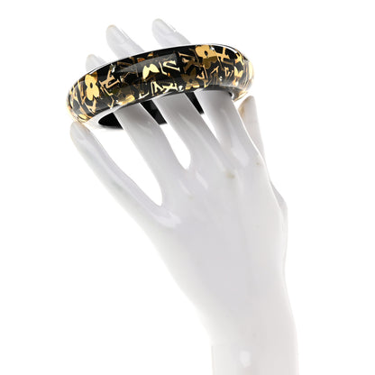 Louis Vuitton Resin Swarovski Medium Inclusion Bracelet GM Black 3 of 8