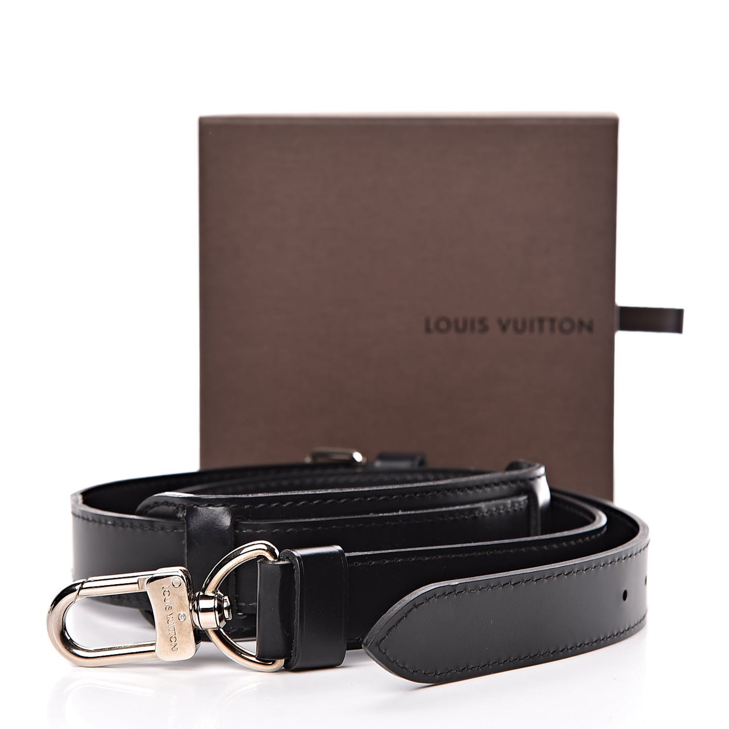Calfskin Adjustable Keepall Bandouliere Shoulder Strap Black