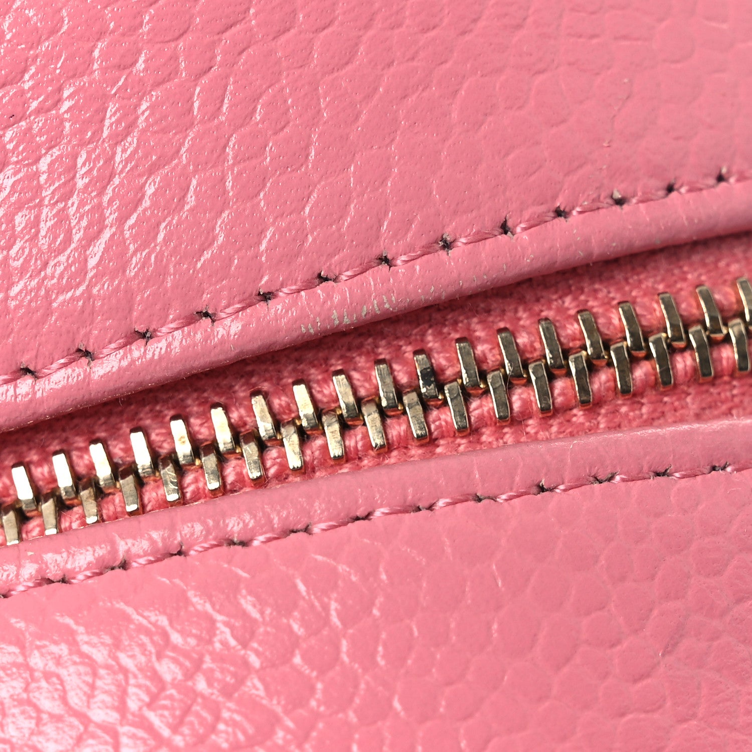 Chanel Caviar Camellia Embossed Round Clutch With Chain Pink 11 of 12