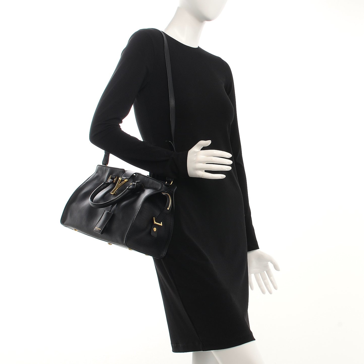 Calfskin Small Classic Y Cabas Black