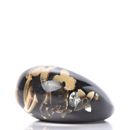 Louis Vuitton Resin Swarovski Crystal Inclusion Ring M Black 4 of 5