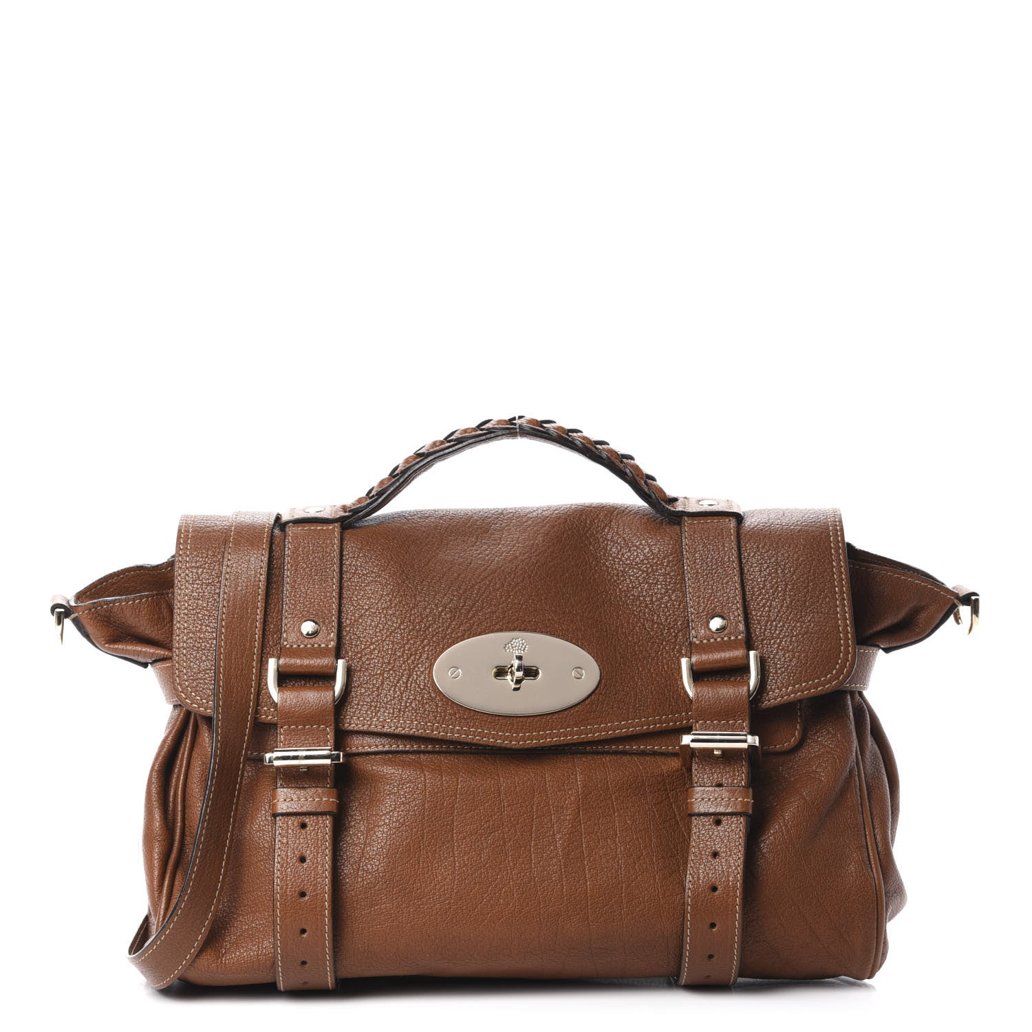 Mulberry Small Grain Calf Medium Alexa Oak 1 of 11