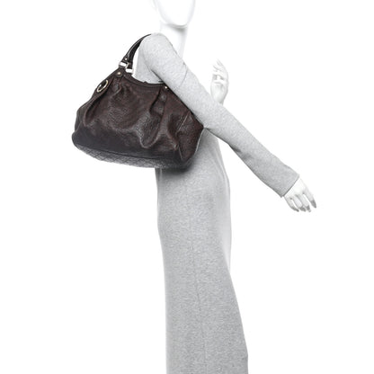 Gucci Guccissima Medium Sukey Tote Chocolate 2 of 17