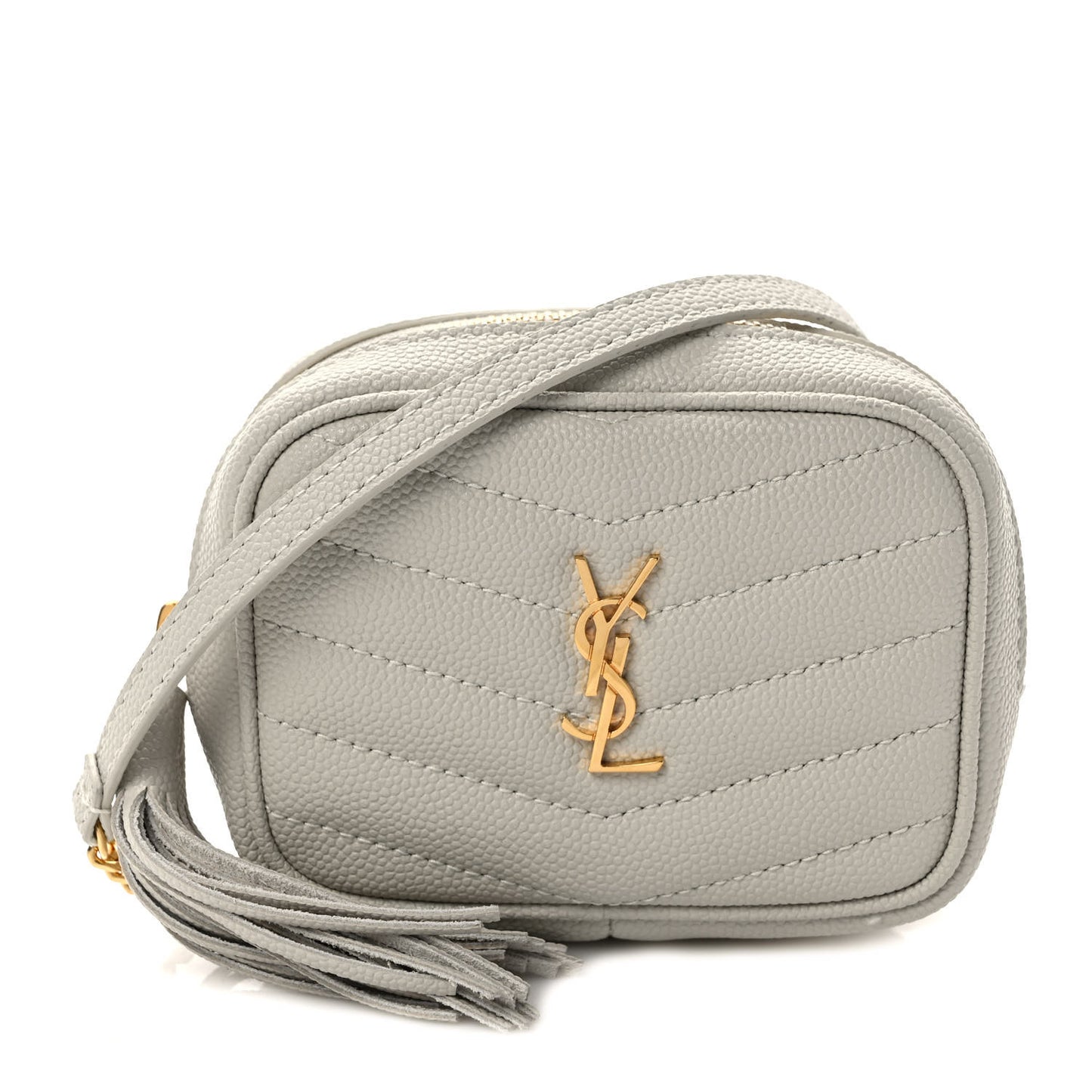 Grain De Poudre Matelasse Monogram Baby Lou Camera Bag Crema Soft