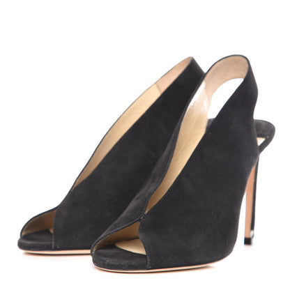 Jimmy Choo Suede Shar 100 Pumps 36 Black 3 of 11