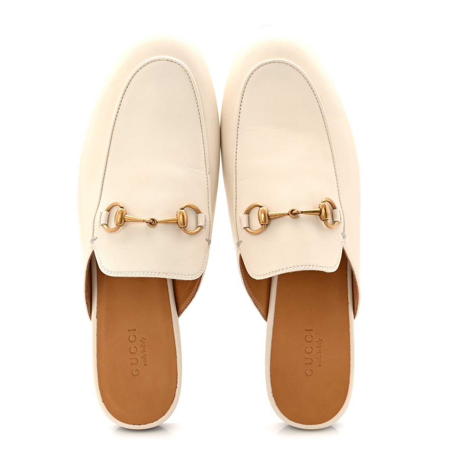 Gucci Malaga Kid Womens Princetown Slippers 38 Mystic White 2 of 10