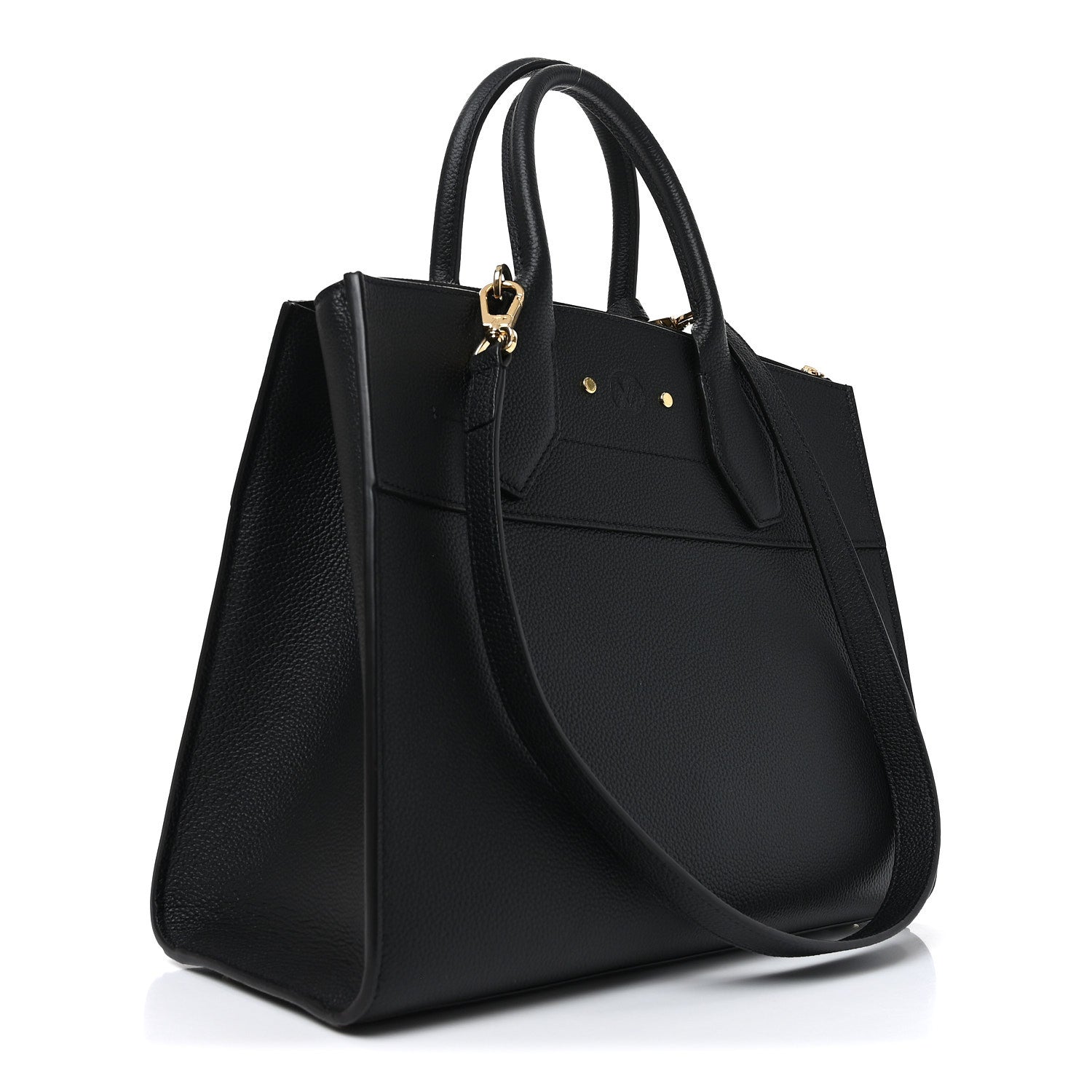 Louis Vuitton Taurillon City Steamer MM Black 3 of 9