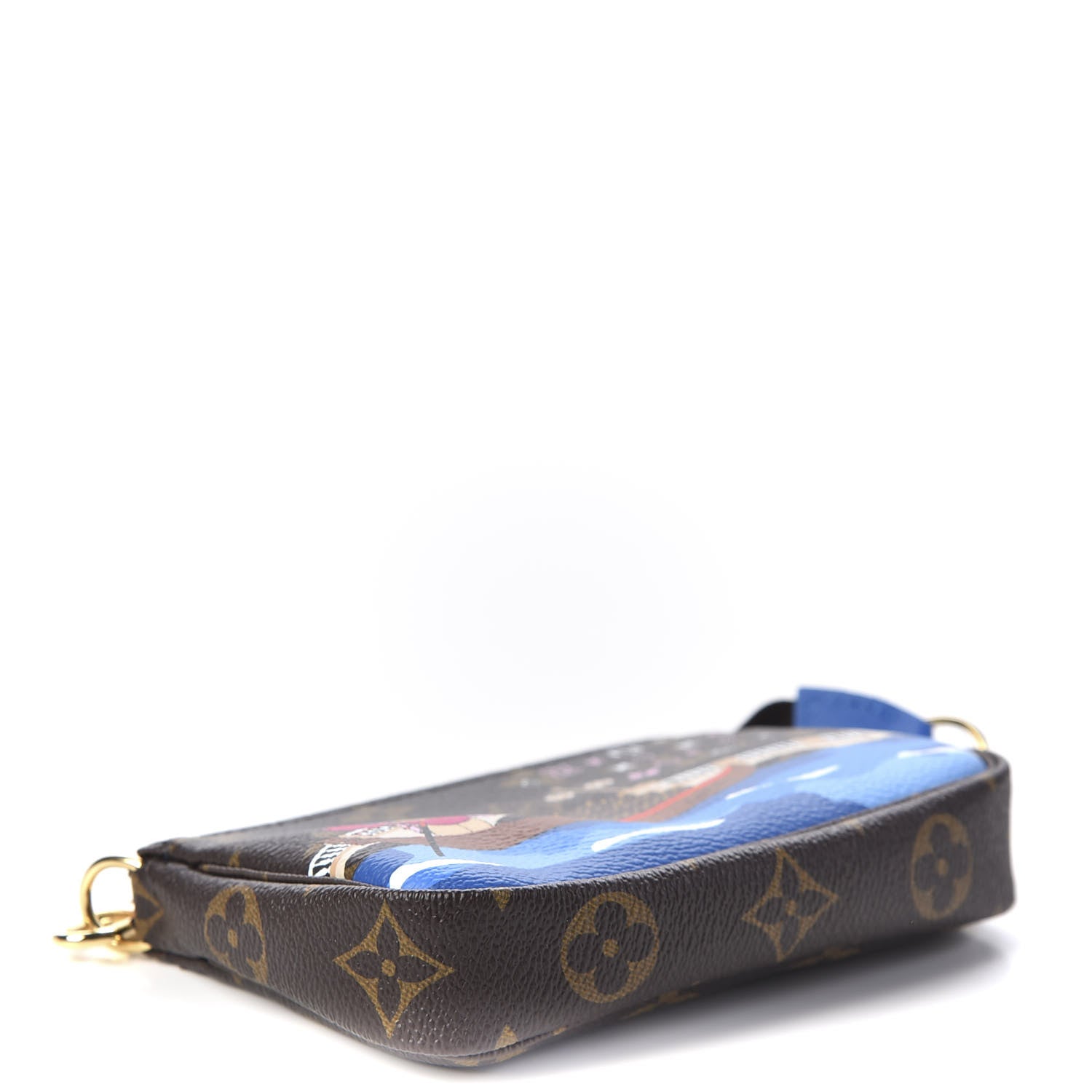 Louis Vuitton Monogram 2019 Christmas Animation Mini Venice Pochette Accessories Blue 3 of 9