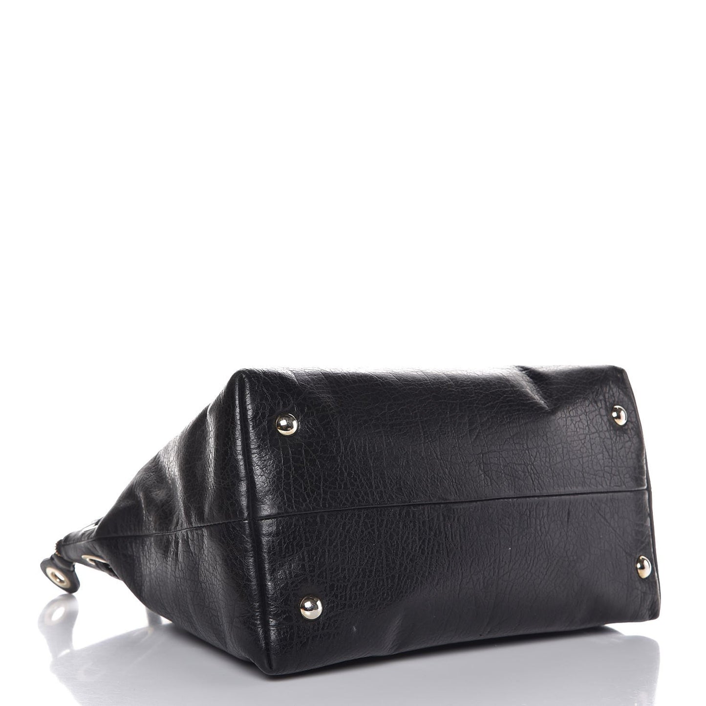 Pebbled Calfskin Small Rhea Black