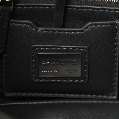 Fendi Shearling Calfskin Fox Fur Bugs Baguette Asphalto Multicolor 6 of 9